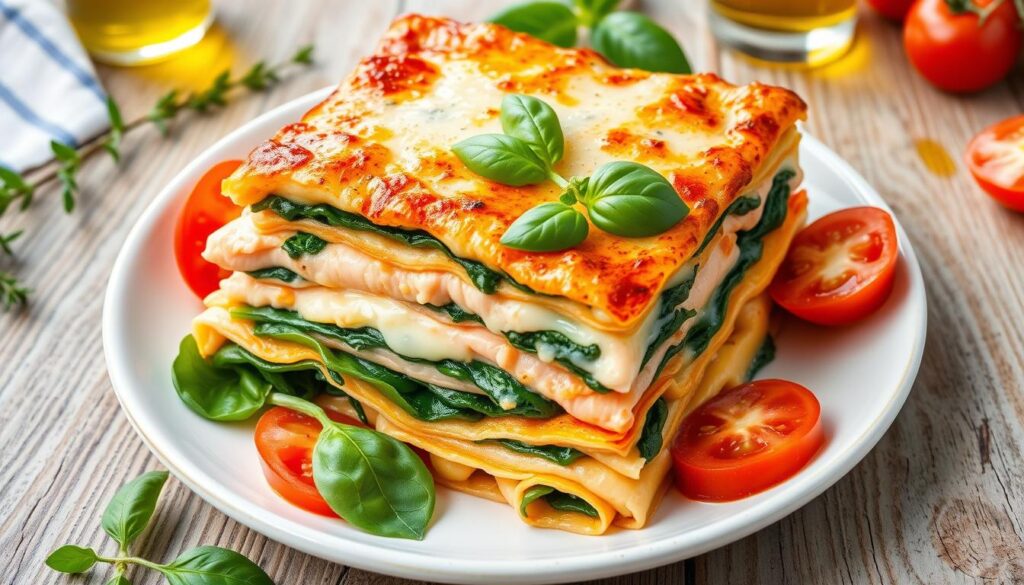 recette lasagne saumon épinard italienne